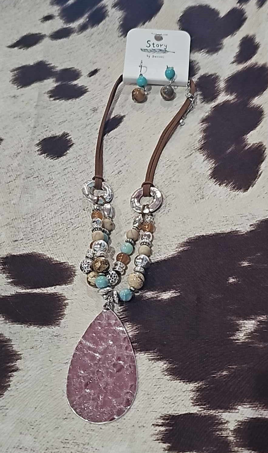 Hammered Charm Necklace