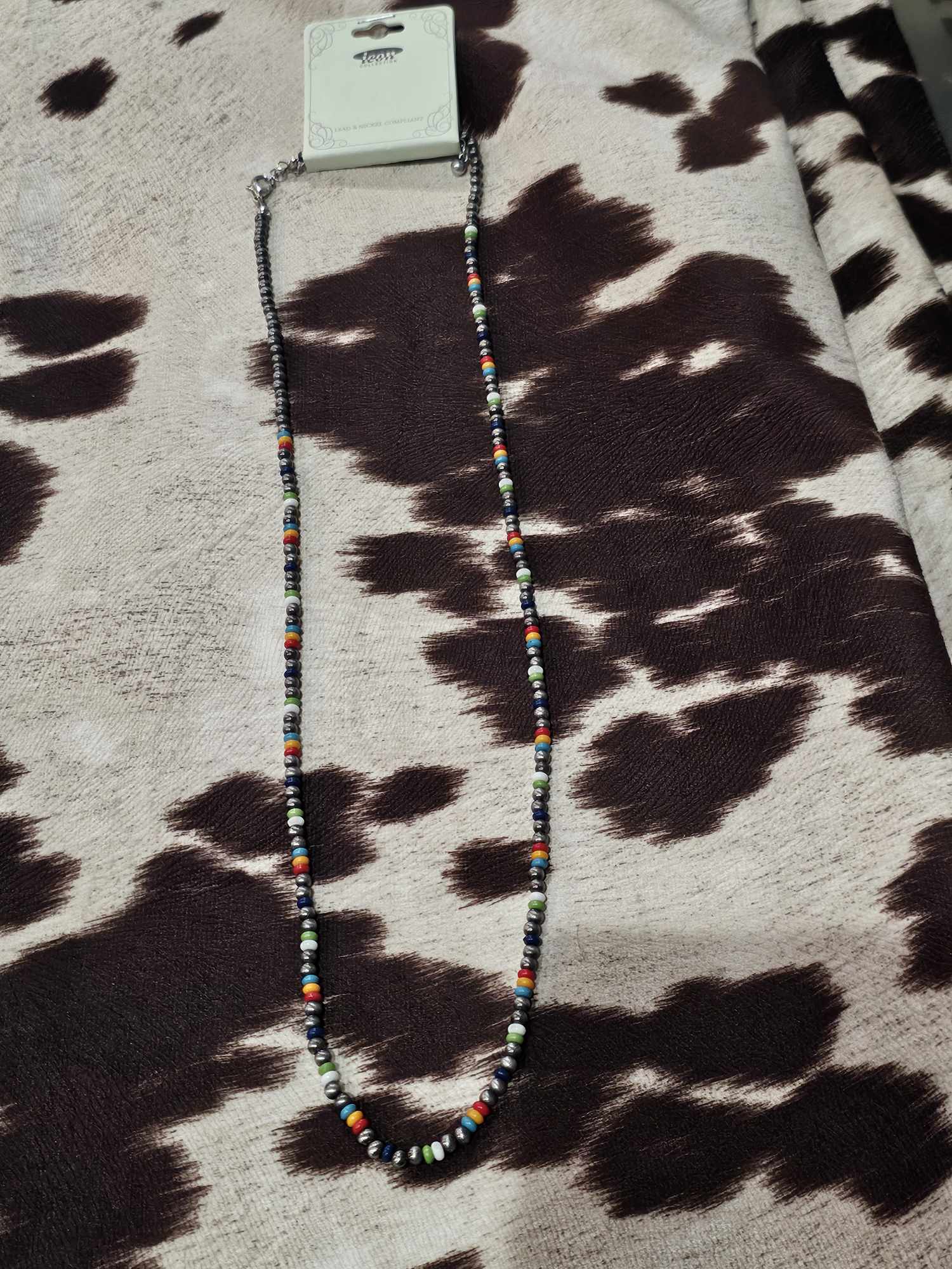 Multi colored beaded necklace